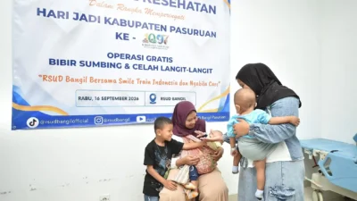 RSUD Bangil Gelar Baksos Operasi Bibir Sumbing ABUS dan Pemeriksaan BMD