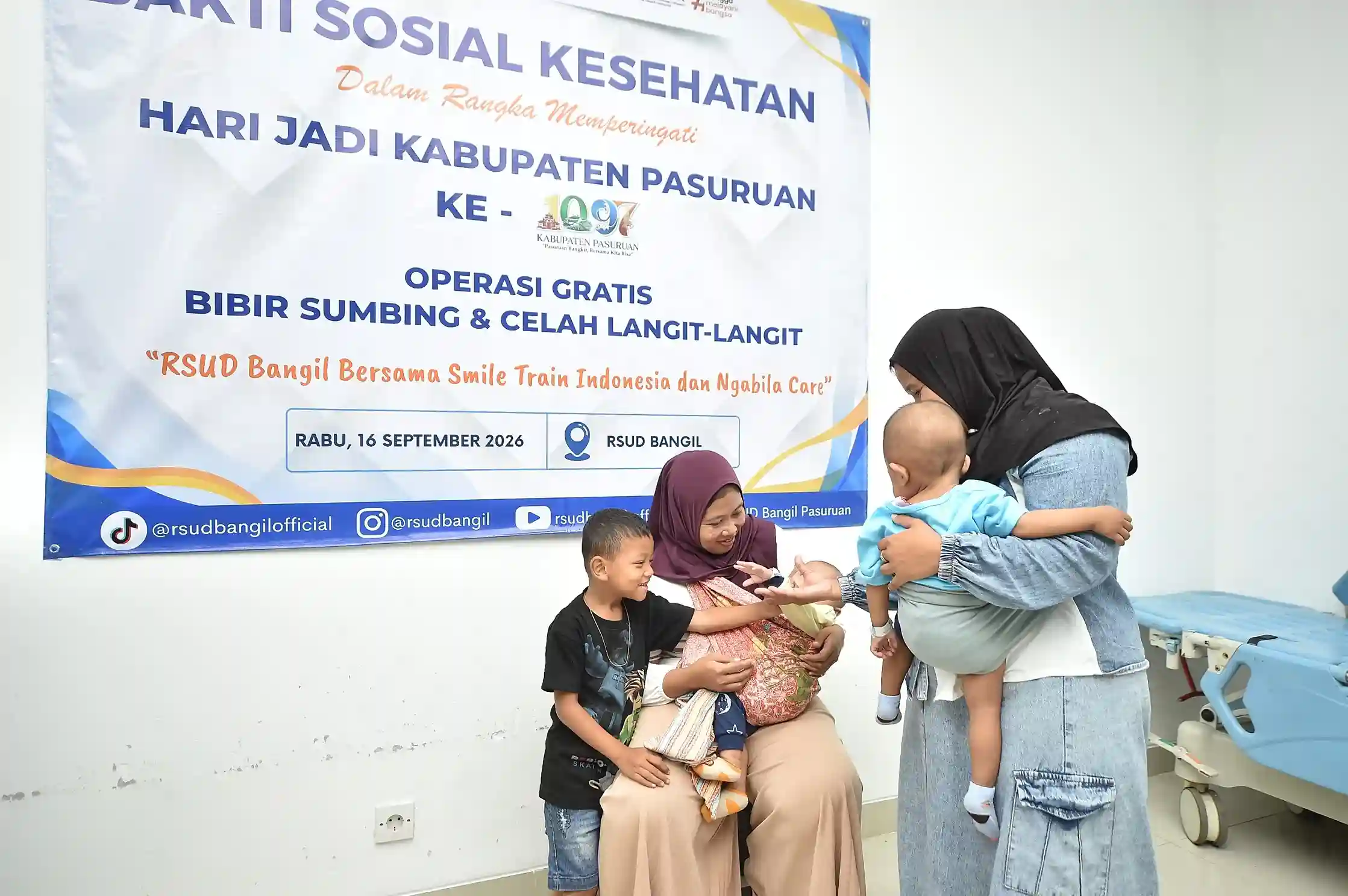 RSUD Bangil Gelar Baksos Operasi Bibir Sumbing ABUS dan Pemeriksaan BMD