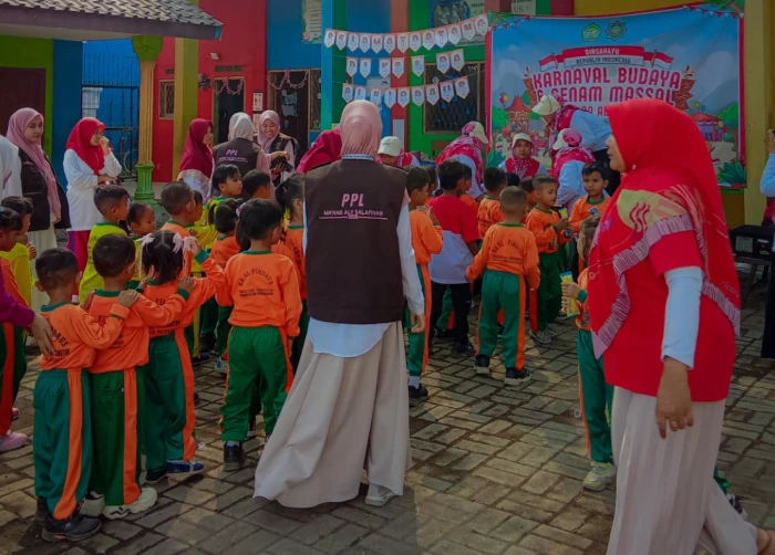 Ratusan Peserta Padati Senam Bersama RA dan KB Al-Firdaus Pasuruan, Semarakkan Kemerdekaan
