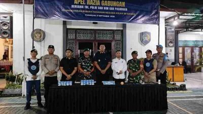 Rutan Bangil Razia Gabungan Bersama TNI Polri dan BNNK Pasuruan, Cegah Gangguan Kamtib