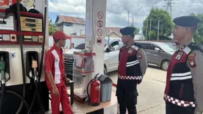 Aman, Kapolres Pantau 18 SPBU di Kota Pasuruan
