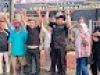 Banner Protes di Kelurahan Bukir tentang Sengketa Tanah