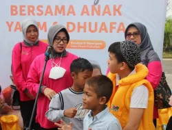 LumbungBerita.id Rayakan 7 Tahun, 100 Anak Yatim Dhuafa Disantuni