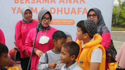 LumbungBerita.id Rayakan 7 Tahun, 100 Anak Yatim Dhuafa Disantuni