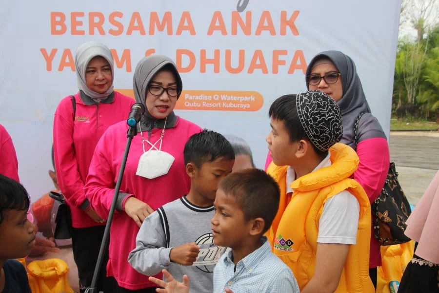 LumbungBerita.id Rayakan 7 Tahun, 100 Anak Yatim Dhuafa Disantuni