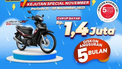 Pameran Supra X di Kupang Buka Promo Angsuran Rp150 Ribu