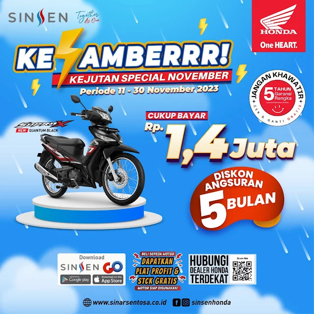 Pameran Supra X di Kupang Buka Promo Angsuran Rp150 Ribu