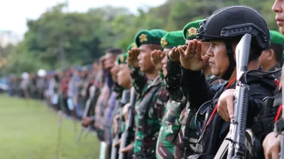 Polisi dan Militer Pasuruan Pererat Sinergi di HUT 81 TNI