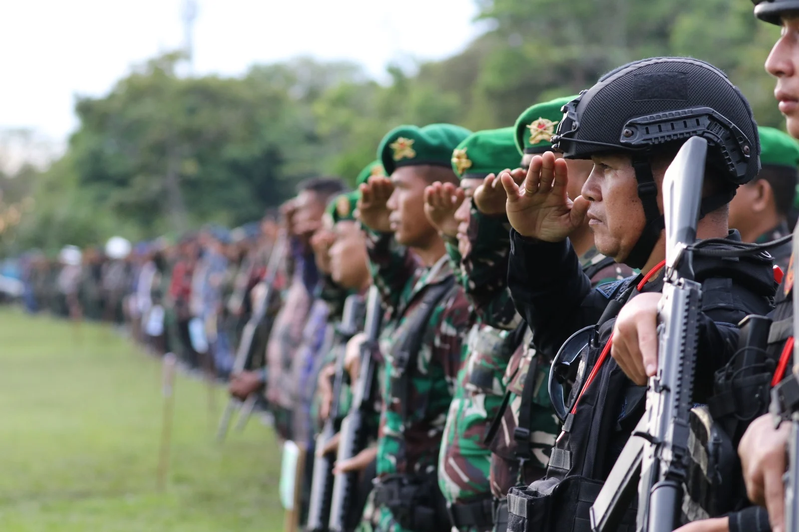 Polisi dan Militer Pasuruan Pererat Sinergi di HUT 81 TNI