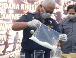 Pungutan 5,2 Kg Sabu Dihancurkan Kejari Pasuruan
