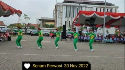 Senam Perwosi Kota Pasuruan, Bunda Ani Ajak Warga Jaga Kesehatan dan Harmonisasi